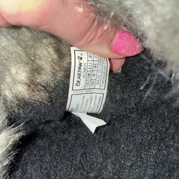 BearPaw Black Boots with Fur Trim - Picture 8 of 8